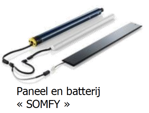 Somfy paneel en bat